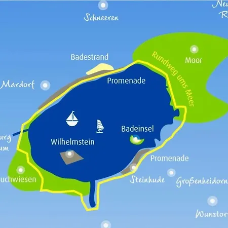 Ferien-whg Albatros Direkt Am Steinhuder-meer, Mit Meerblick Und Parkplatz * شتاينهودي